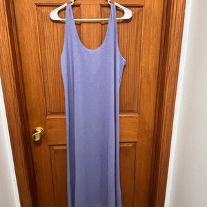 Zenana French Terry Twisted Strap Midi Dress Sz Small